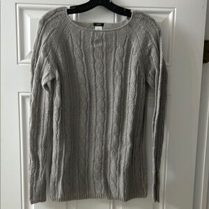 Jcrew gray boatneck sweater